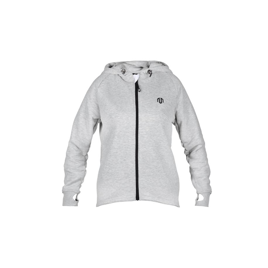 MOROTAI MOROTAI Sportief sweatvest Naka grijs gemêleerd / zwart -