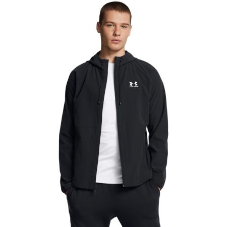 Herenwindjack Under Armour Stretch Woven Zwart / Wit 3XL