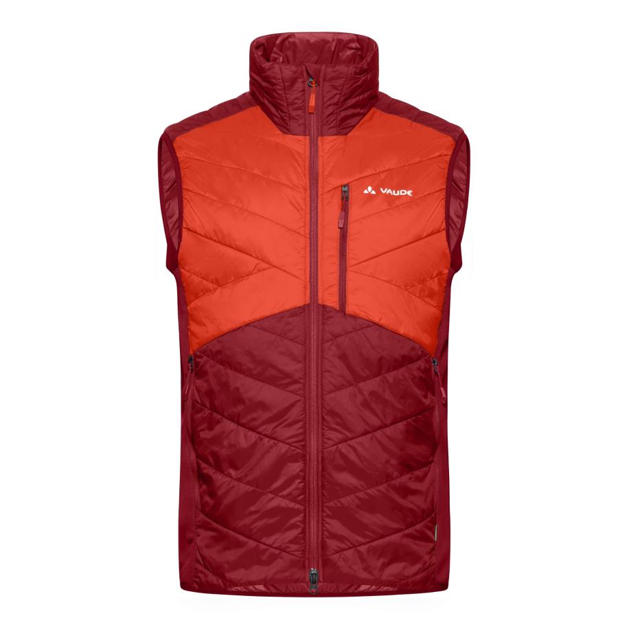 Vaude VAUDE Sportbodywarmer Sesvenna rood / donkerrood / wit -