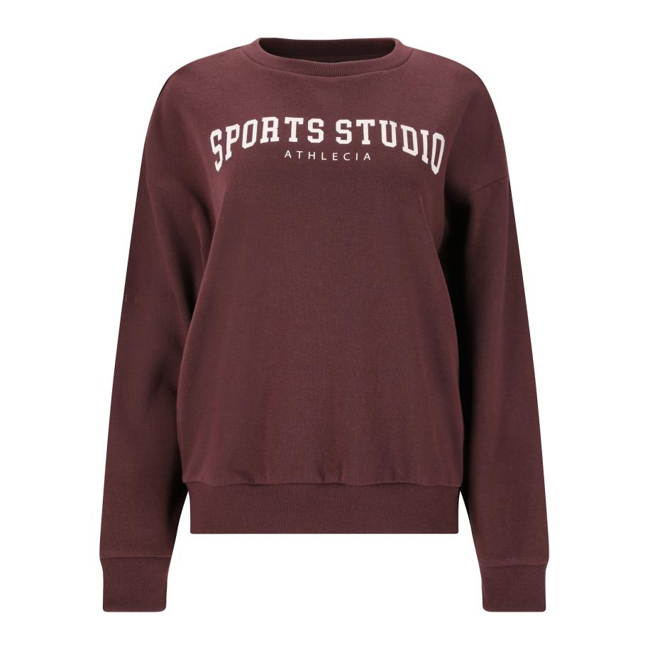 Athlecia Athlecia Sportief sweatshirt Giannis bourgogne / wit -