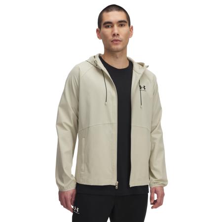 Herenwindjack Under Armour Stretch Woven Khaki Base / Zwart 3XL