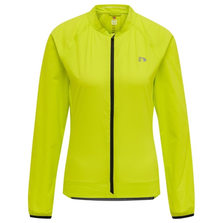 Newline Newline Sportief sweatvest grijs / limoen / zwart -