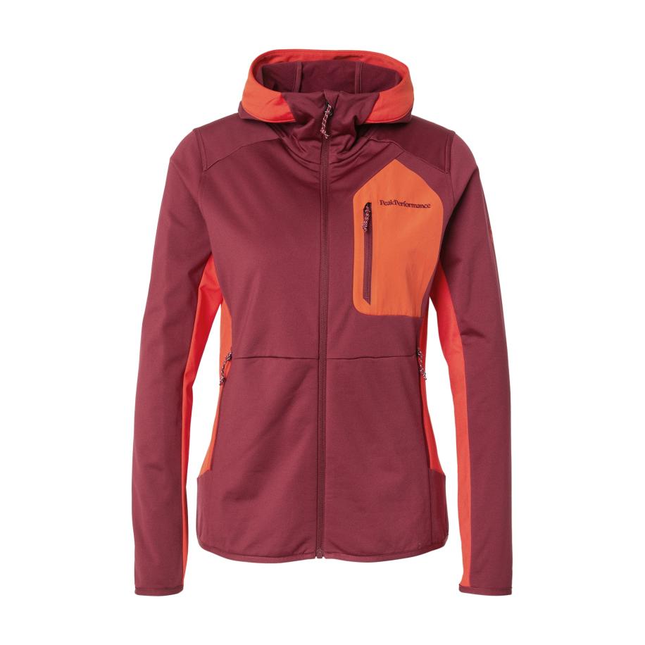 Peak Performance PEAK PERFORMANCE Sportief sweatvest Utility bessen / oranje -