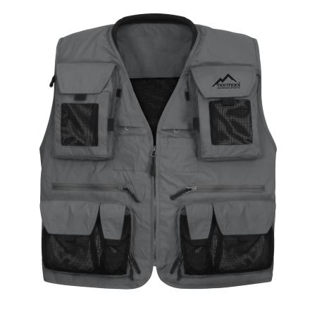 normani normani Sportbodywarmer Kajikia antraciet / zwart