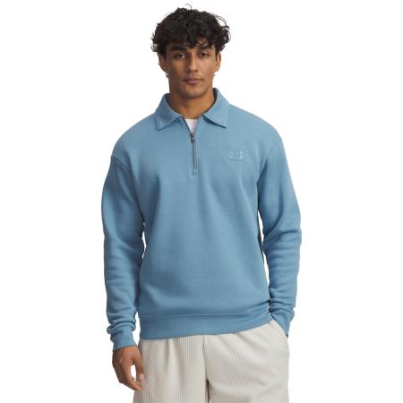 Herentop Under Armour Icon Fleece met kraag en rits Blauw Smoke / Blauw Smoke L