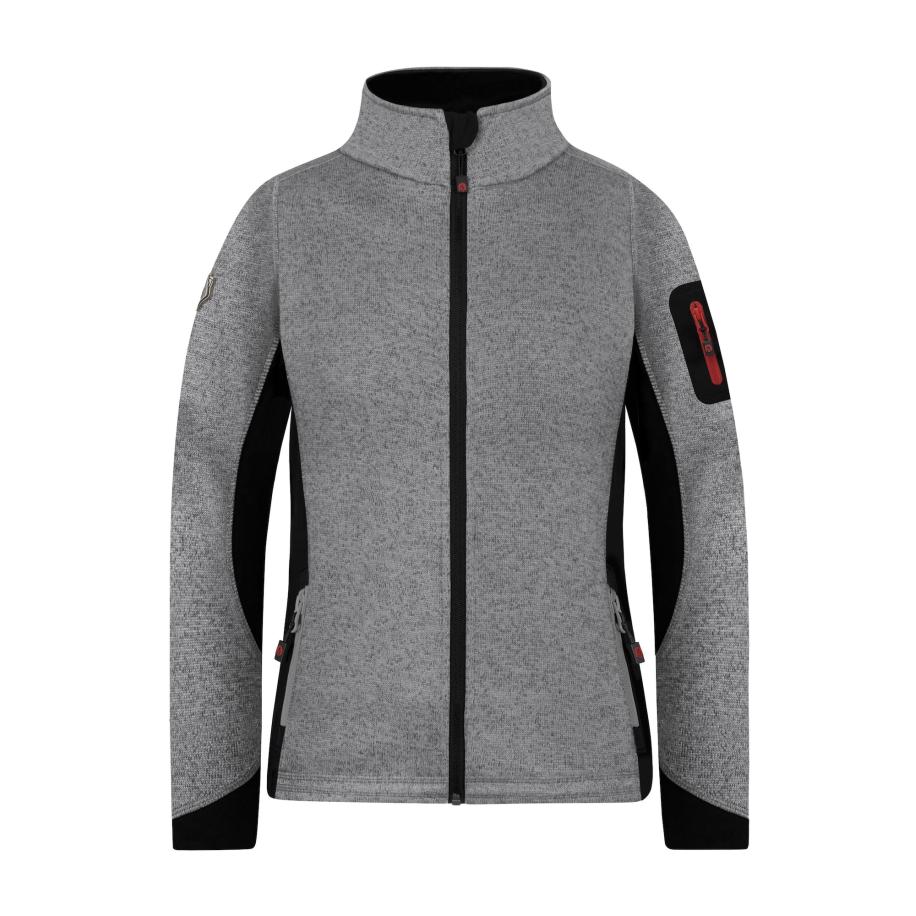 normani Functionele fleece jas Pukaskwa grijs / zwart Grijs