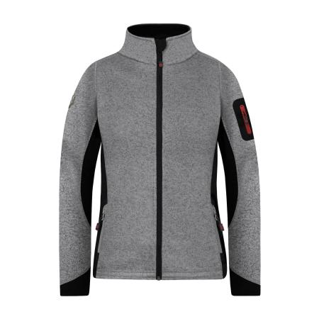 normani Functionele fleece jas Pukaskwa grijs / zwart