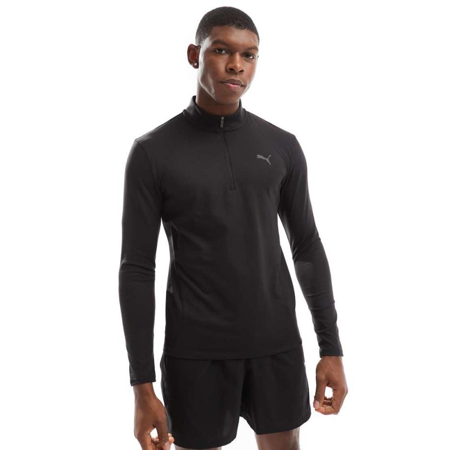 PUMA - Evolve - Training - Smal sweatshirt met 1/4 rits in zwart Zwart