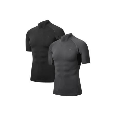 DANISH ENDURANCE DANISH ENDURANCE Sportsweatshirt Compression SS grijs / zwart