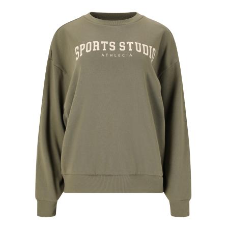 Athlecia Athlecia Sportief sweatshirt Giannis beige / olijfgroen