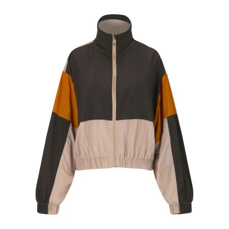 Athlecia Athlecia Sportjas Tharbia beige / donkerbruin / donkeroranje