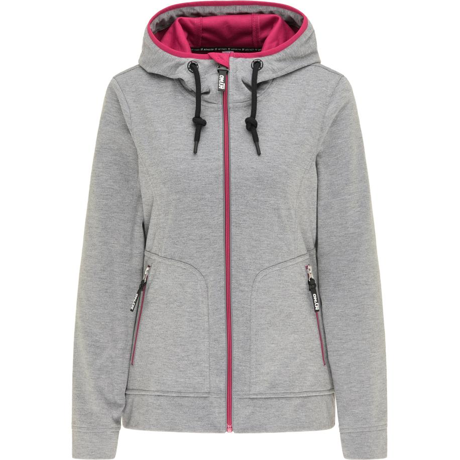 MyMo ATHLSR myMo ATHLSR Sportief sweatvest grijs gemêleerd / cyclaam -
