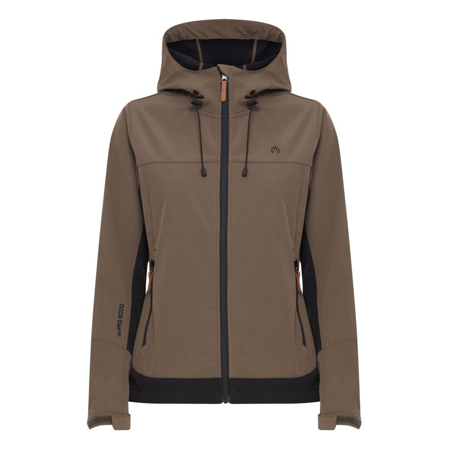 North Bend North Bend Outdoorjas taupe / zwart -