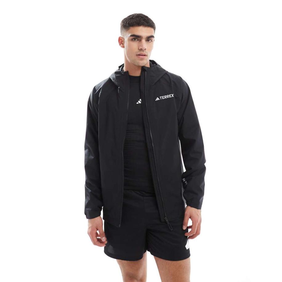 adidas - Terrex - Outdoor - Waterbestendig jack in zwart Zwart