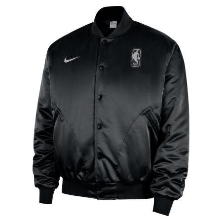 Team 31 Nike NBA-bomberjack met drukknopen voor heren - Zwart