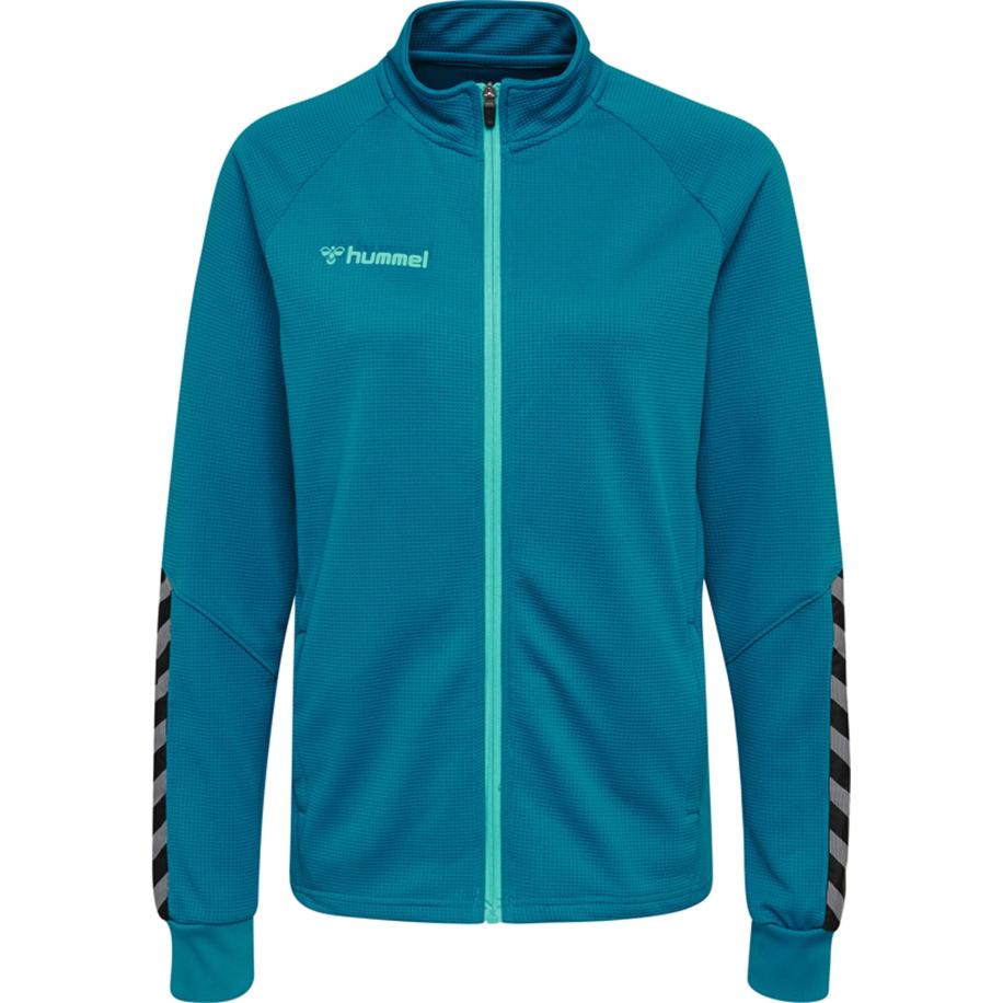 Hummel Hummel Trainingsjack Authentic turquoise / cyaan blauw / grijs / zwart -