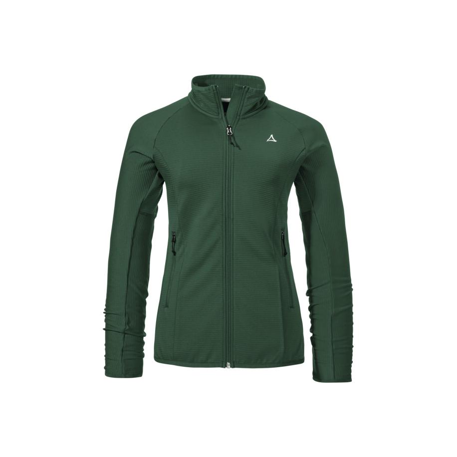 Schöffel Schöffel Functionele fleece jas Style Cascata groen / wit -