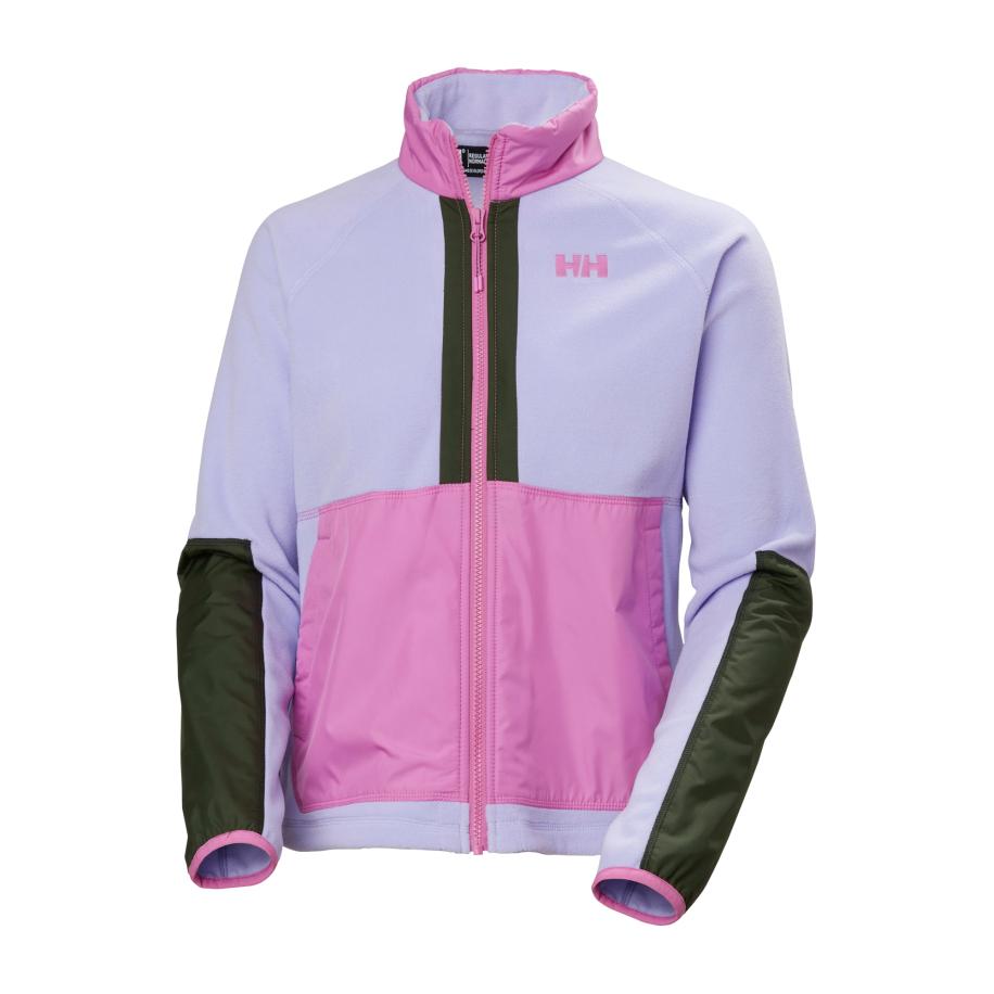Helly Hansen HELLY HANSEN Functionele fleece jas donkerbruin / orchidee / lichtlila -