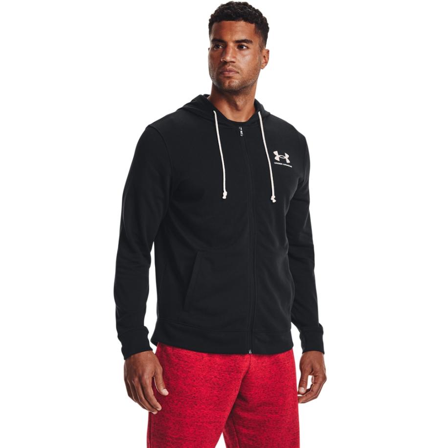 Under Armour UNDER ARMOUR Sportsweatvest Rival zwart / wit Zwart