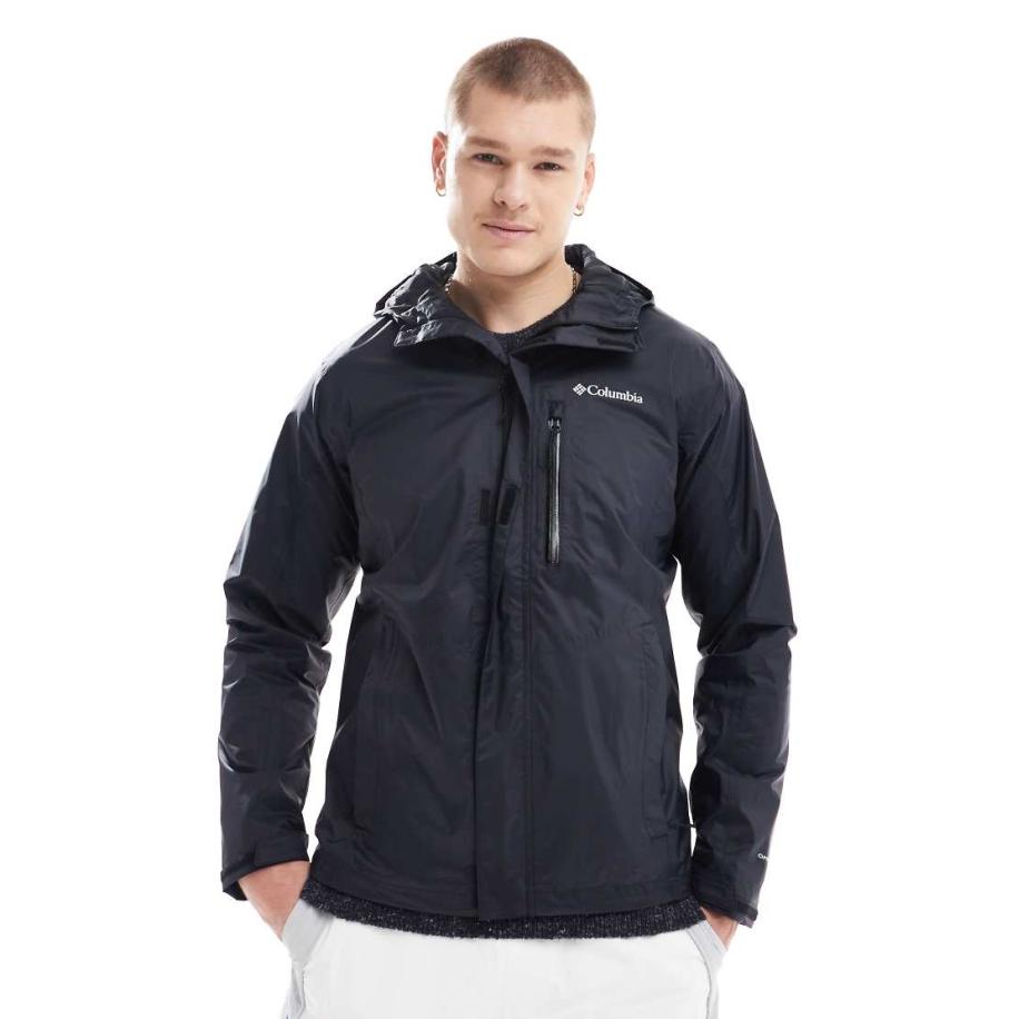 Columbia - Pouring Adventure - Regenjas met capuchon in zwart Zwart