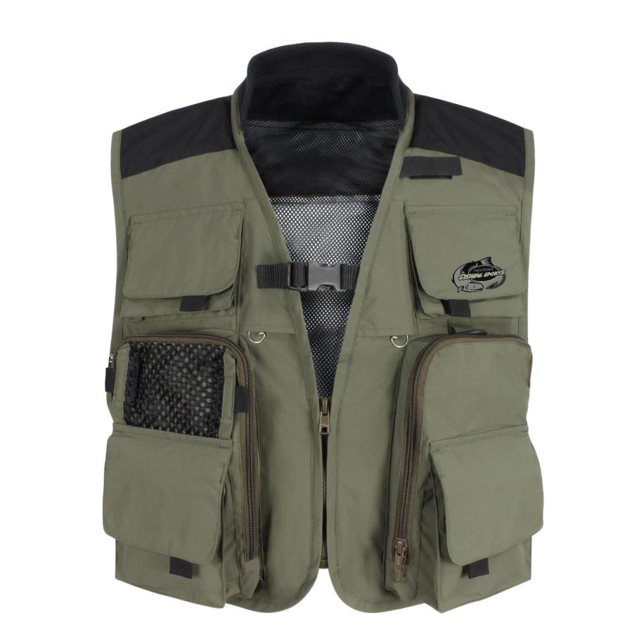 normani Sportbodywarmer Manta kaki / zwart Groen