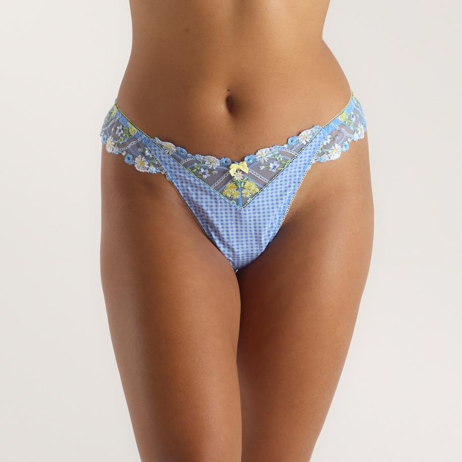 Breeze Thong Blue S Blauw