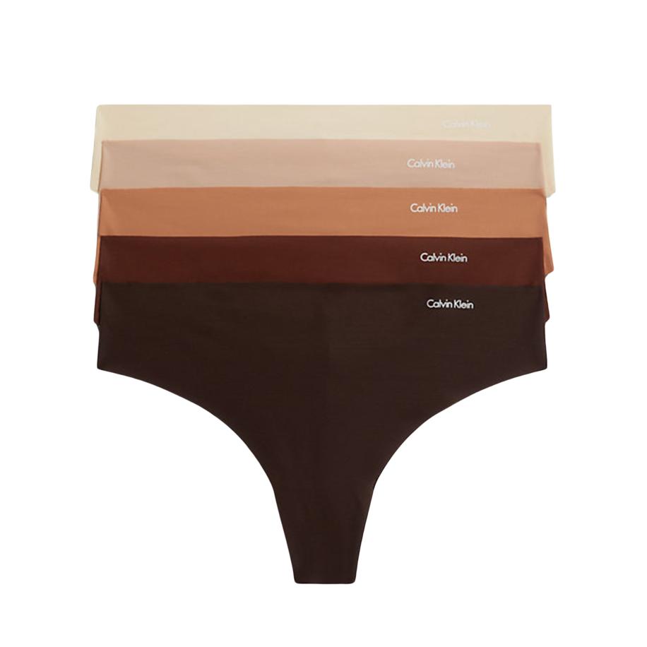Calvin Klein Thong 5 Pack Invisbles Cotton Multicolor