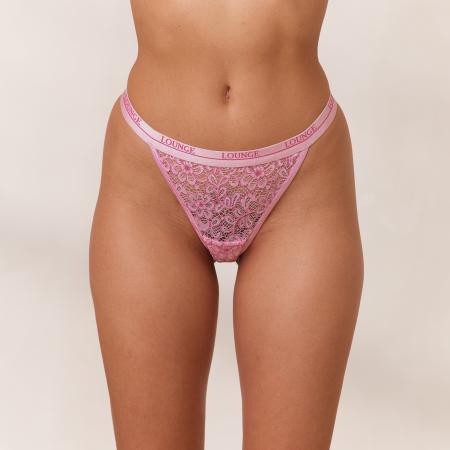 Tweekleurig Balcony String Roze L