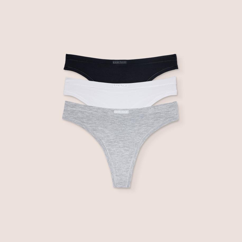 Bamboo Comfort String (3-pack) Multi XXL Multicolor