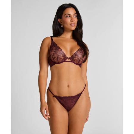 Hunkemöller Hoog uitgesneden string Hollie Paars