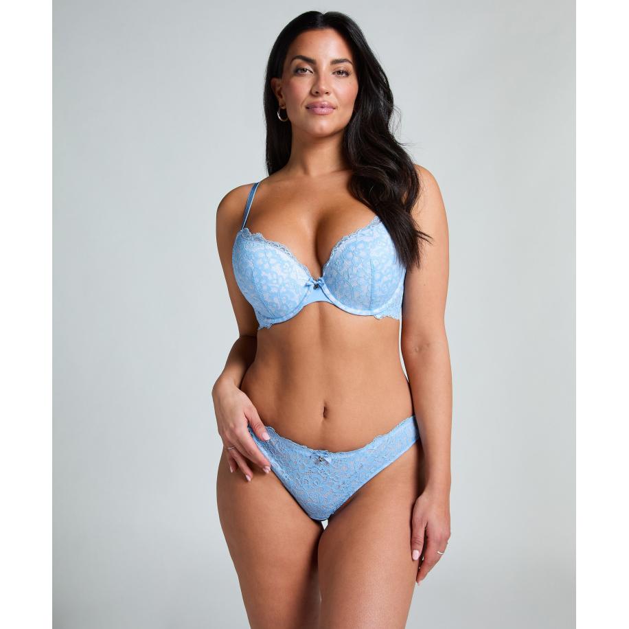 Hunkemöller String Marine Blauw Blauw