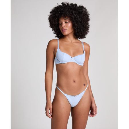 Hunkemöller String Pointelle Blauw