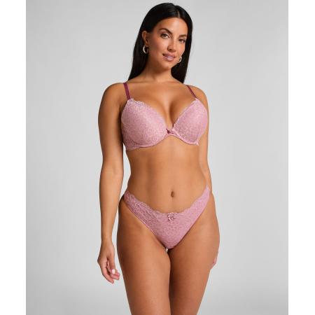 Hunkemöller String Marine Roze