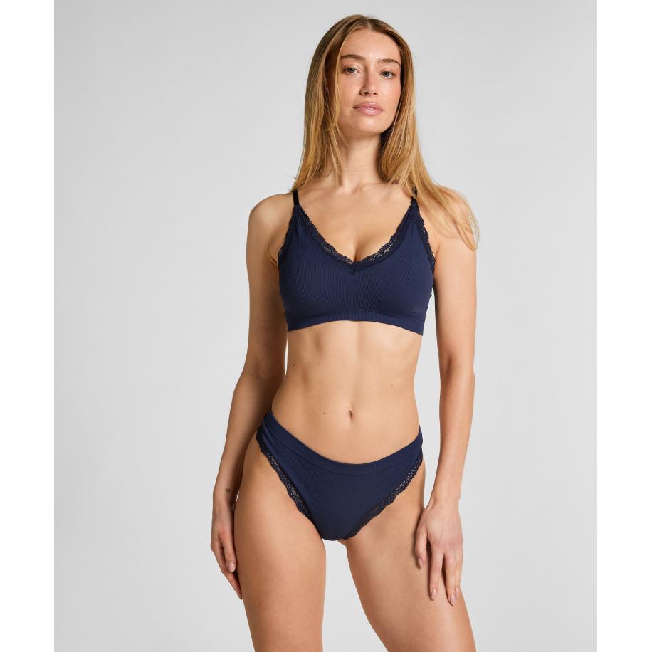Hunkemöller String Lola Blauw Blauw