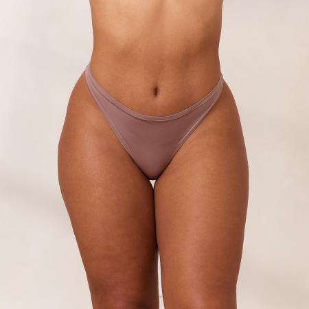 Barely There String Mauve XL