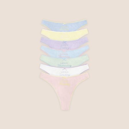 Days of the Week String (7-pack) Multicolour Pastel L