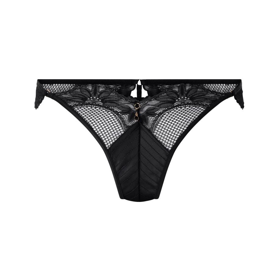 Hunkemöller String Belladonna Zwart Zwart