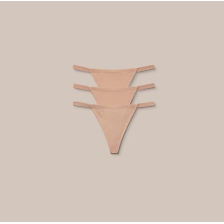 Basic G-Strings (3-Pack) Honingkleurig 3XL