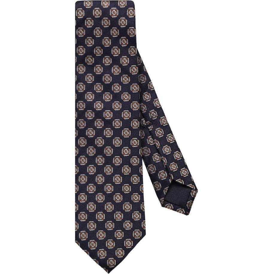 OLYMP SIGNATURE Stropdas blauw/bruin, Motief Blauw