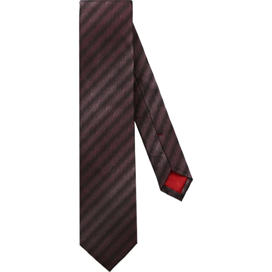 OLYMP Dunne stropdas zwart/paars, Gestreept Multicolor