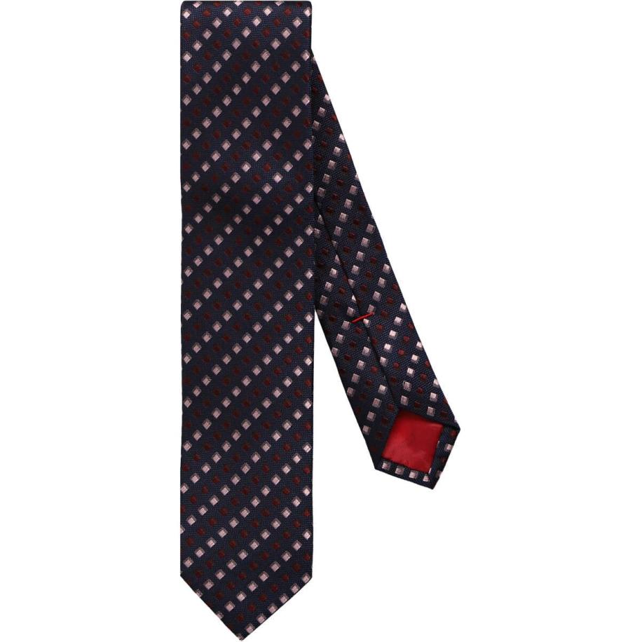 OLYMP Dunne stropdas blauw/roze, Motief Multicolor