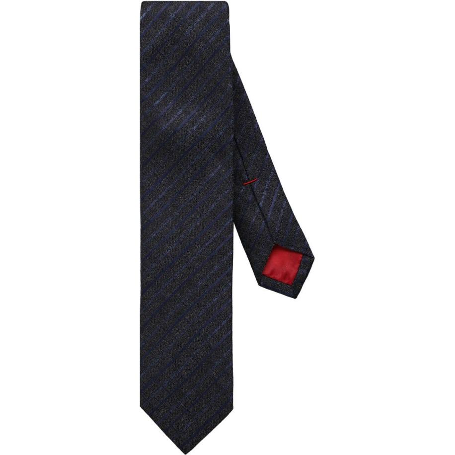 OLYMP Stropdas marine, Gedessineerd en gestreept Blauw