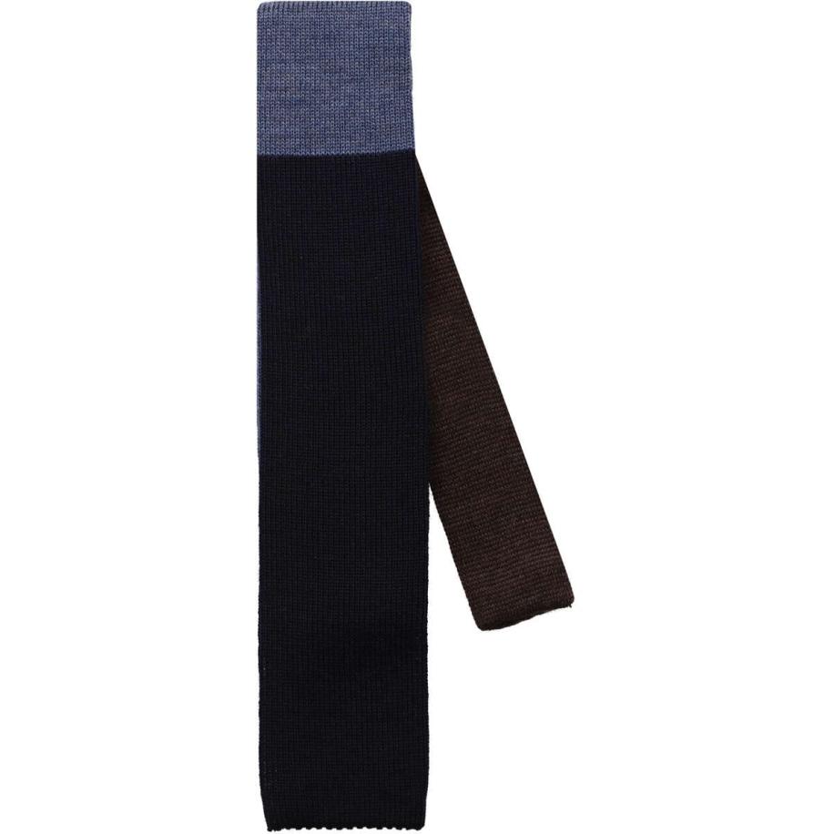 OLYMP SIGNATURE Dunne stropdas blauw/bruin, Tweekleurig Blauw
