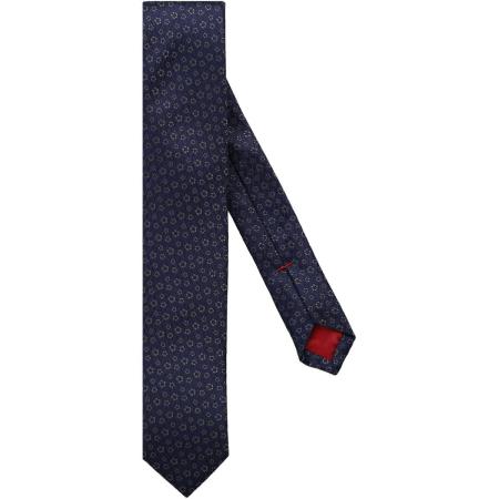 OLYMP Super Slanke Stropdas donkerblauw, Motief