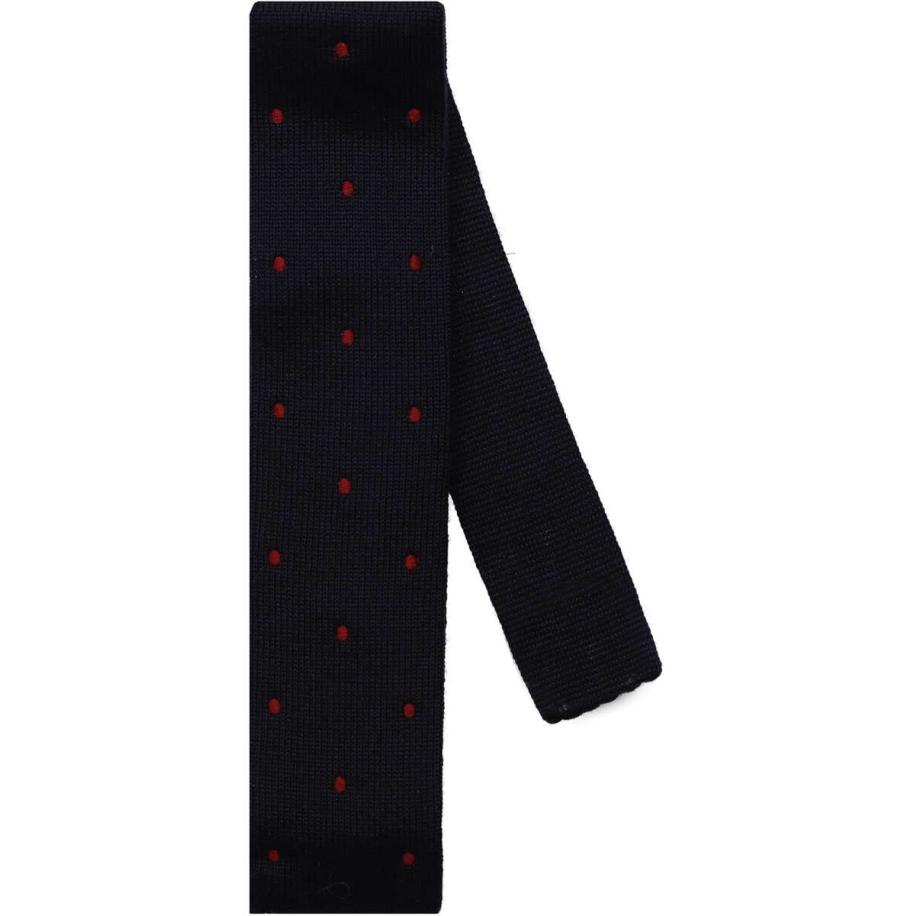 OLYMP SIGNATURE Dunne stropdas blauw/rood, Stippen Multicolor