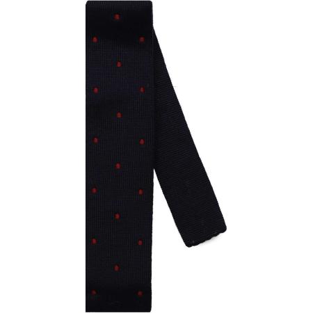 OLYMP SIGNATURE Dunne stropdas blauw/rood, Stippen