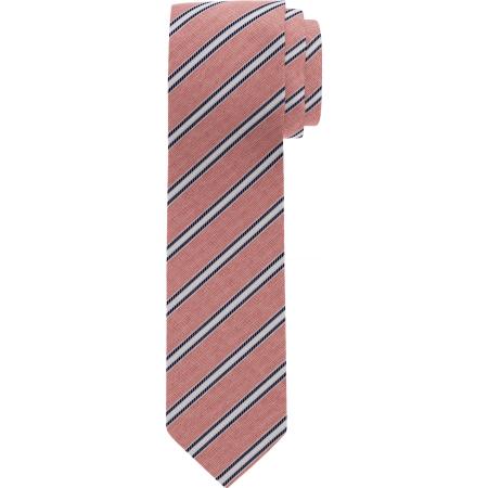 OLYMP Stropdas koraal, Gestreept