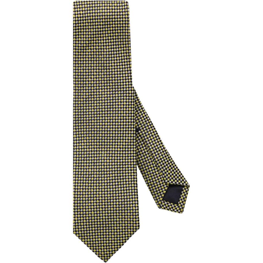 OLYMP SIGNATURE Stropdas geel, Ruit Geel