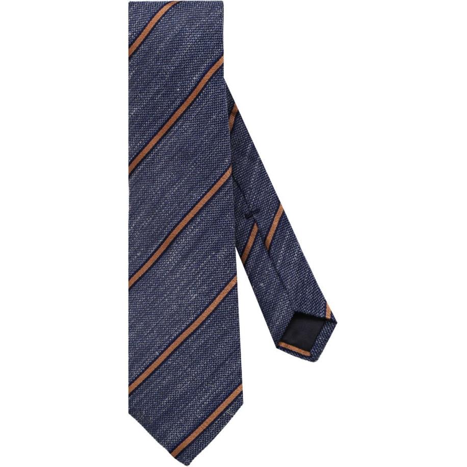 OLYMP SIGNATURE Stropdas blauw/geel, Gestreept Multicolor