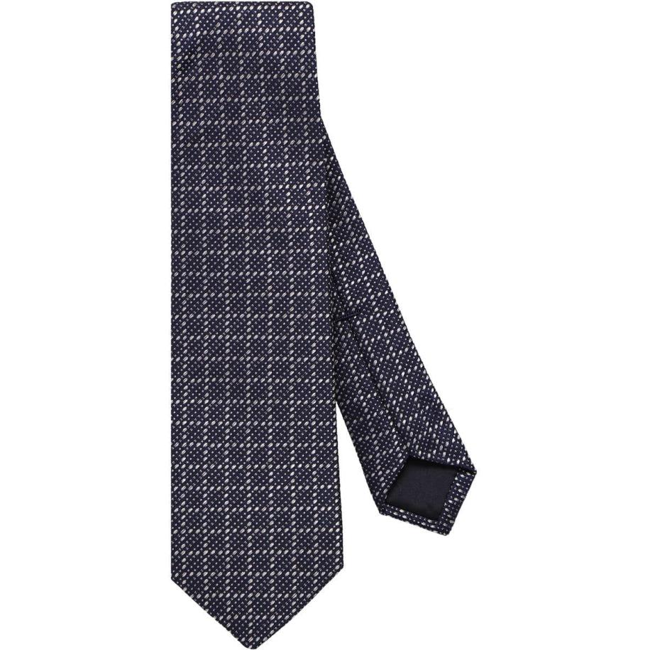 OLYMP SIGNATURE Stropdas marine/wit, Ruit Multicolor